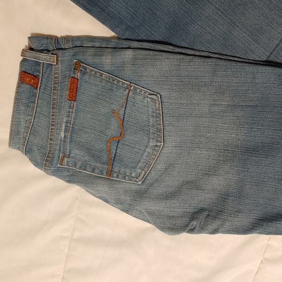 7 For All Mankind Women's Light Wash Bootcut Jeans 27 - Picture 6 of 10